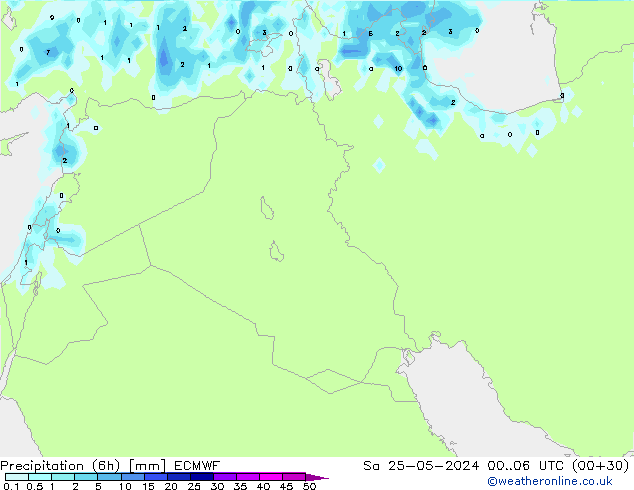 Z500/Yağmur (+YB)/Z850 ECMWF Cts 25.05.2024 06 UTC