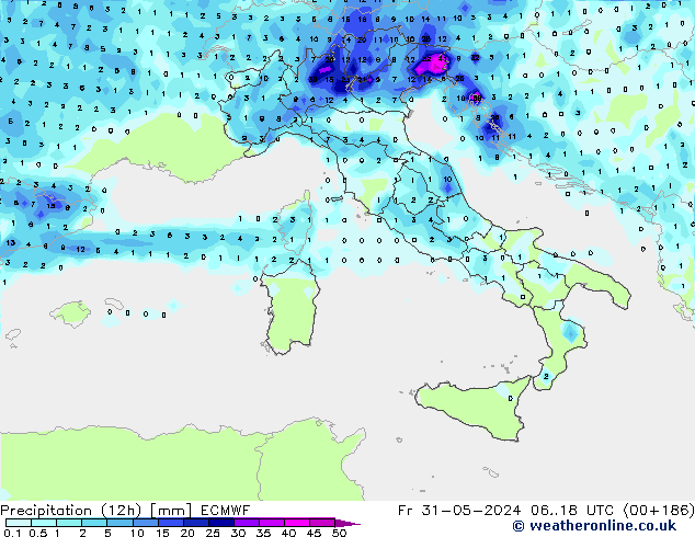  (12h) ECMWF  31.05.2024 18 UTC