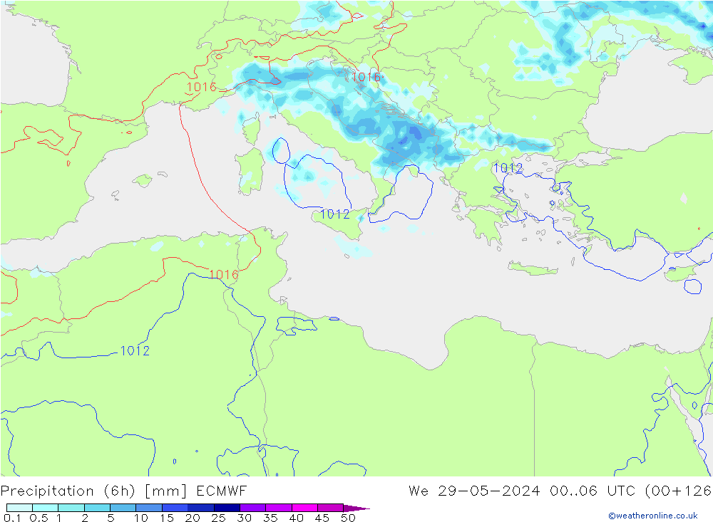 Z500/Rain (+SLP)/Z850 ECMWF St 29.05.2024 06 UTC