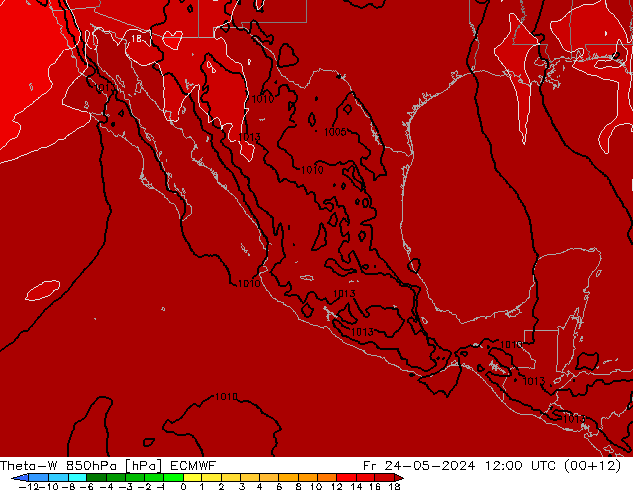 Theta-W 850hPa ECMWF vr 24.05.2024 12 UTC