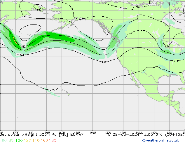 Straalstroom ECMWF di 28.05.2024 12 UTC