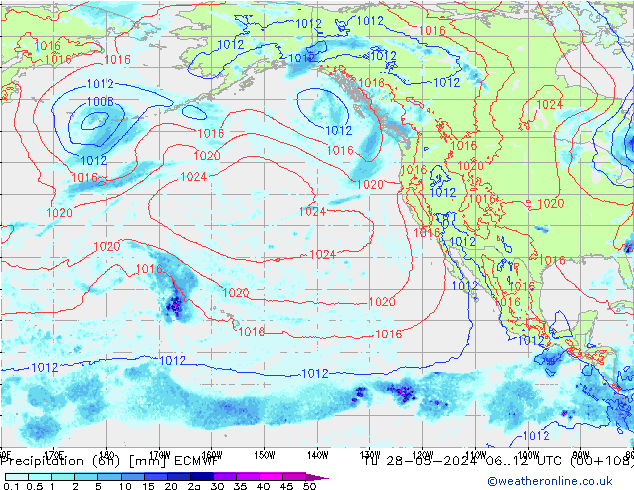 Z500/Yağmur (+YB)/Z850 ECMWF Sa 28.05.2024 12 UTC