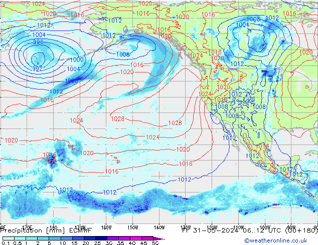 Précipitation ECMWF ven 31.05.2024 12 UTC