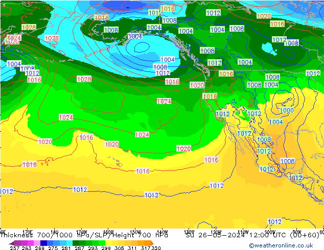 Thck 700-1000 hPa ECMWF Dom 26.05.2024 12 UTC