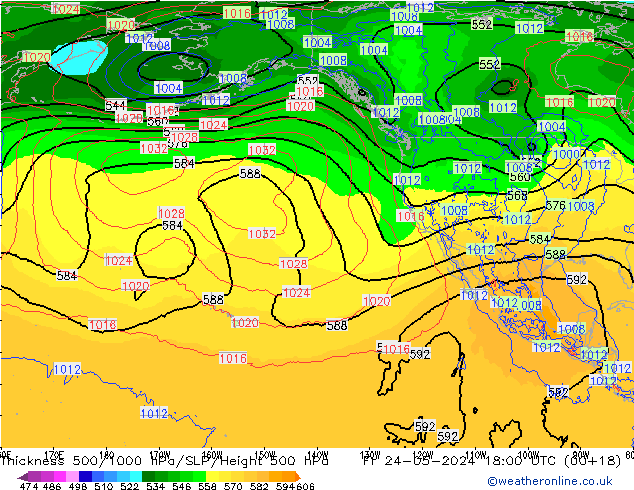 Thck 500-1000гПа ECMWF пт 24.05.2024 18 UTC