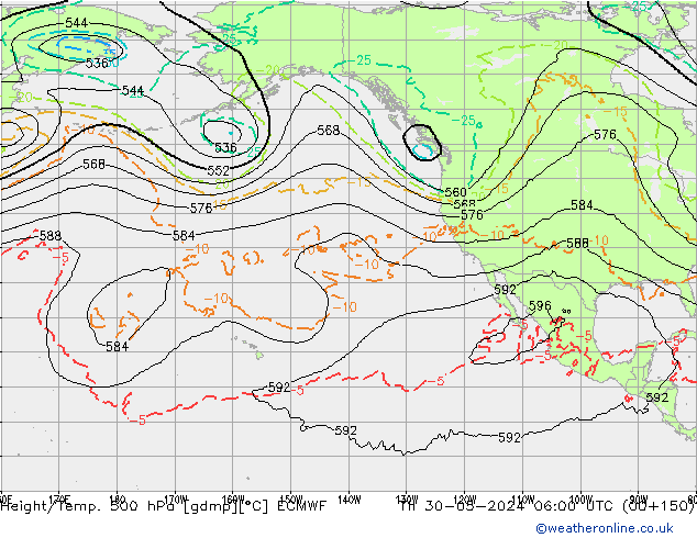 Z500/Regen(+SLP)/Z850 ECMWF do 30.05.2024 06 UTC