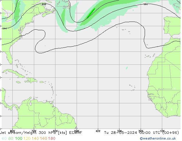 джет ECMWF вт 28.05.2024 00 UTC