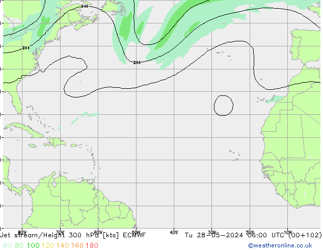 джет ECMWF вт 28.05.2024 06 UTC