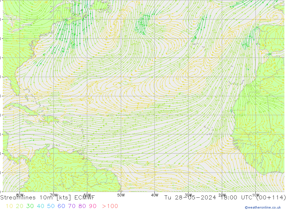 Rüzgar 10m ECMWF Sa 28.05.2024 18 UTC