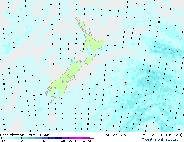 Precipitación ECMWF dom 26.05.2024 12 UTC