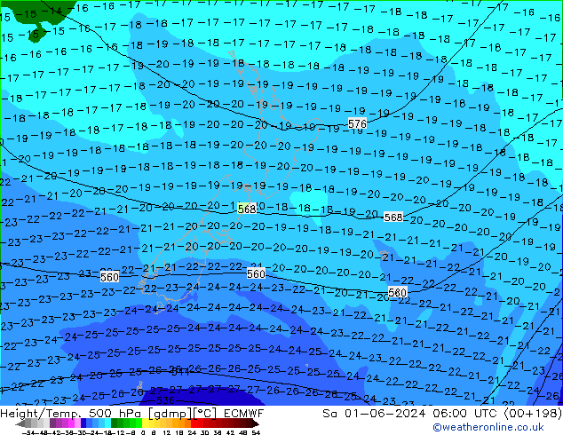 Z500/Rain (+SLP)/Z850 ECMWF sáb 01.06.2024 06 UTC