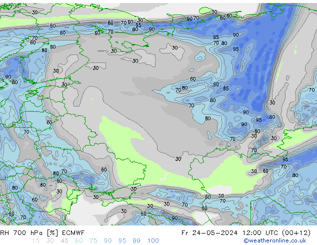 700 hPa Nispi Nem ECMWF Cu 24.05.2024 12 UTC