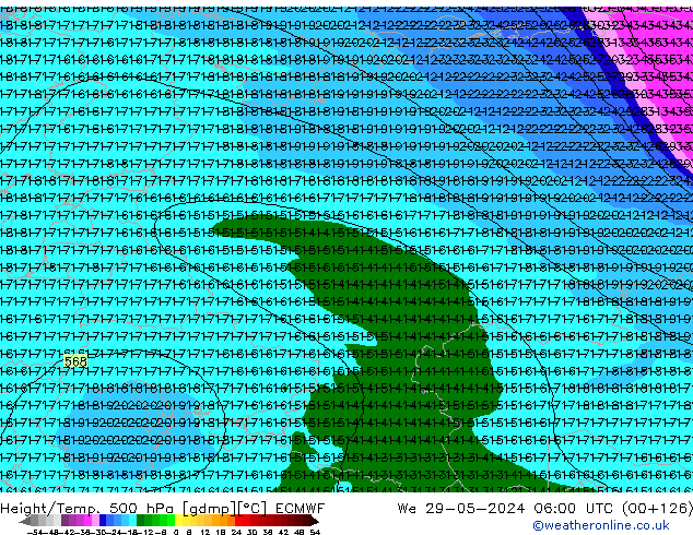 Z500/Rain (+SLP)/Z850 ECMWF ��� 29.05.2024 06 UTC