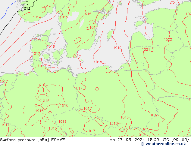 Yer basıncı ECMWF Pzt 27.05.2024 18 UTC