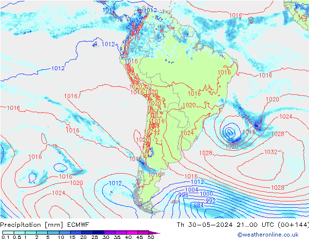 Yağış ECMWF Per 30.05.2024 00 UTC