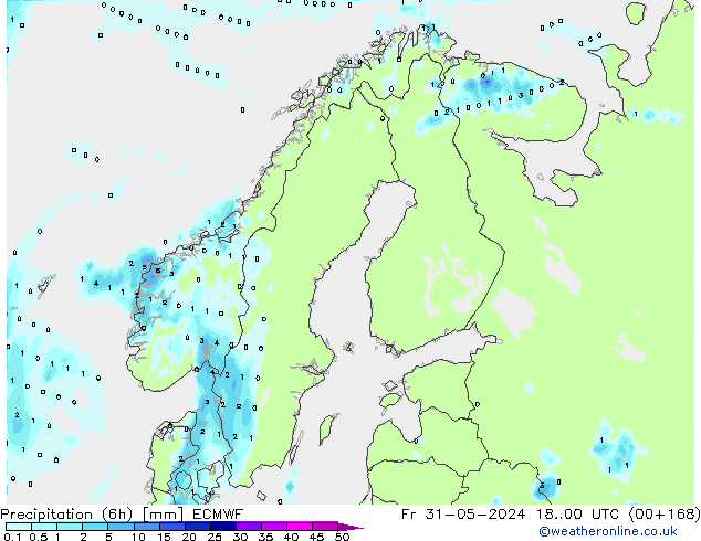 Z500/Yağmur (+YB)/Z850 ECMWF Cu 31.05.2024 00 UTC