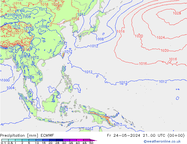 precipitação ECMWF Sex 24.05.2024 00 UTC