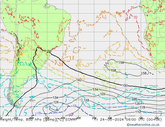 Z500/Regen(+SLP)/Z850 ECMWF vr 24.05.2024 06 UTC