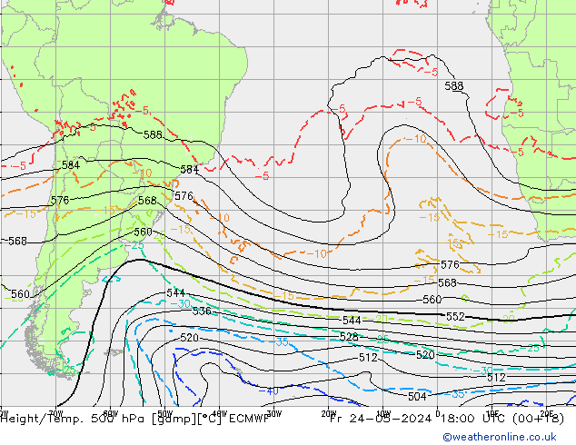 Z500/Rain (+SLP)/Z850 ECMWF Sex 24.05.2024 18 UTC