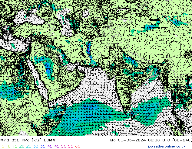 风 850 hPa ECMWF 星期一 03.06.2024 00 UTC