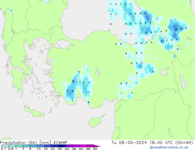 Z500/Rain (+SLP)/Z850 ECMWF Tu 28.05.2024 00 UTC