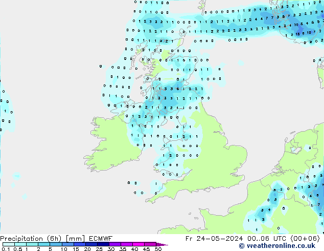 Z500/Rain (+SLP)/Z850 ECMWF пт 24.05.2024 06 UTC