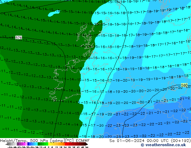 Z500/Regen(+SLP)/Z850 ECMWF za 01.06.2024 00 UTC