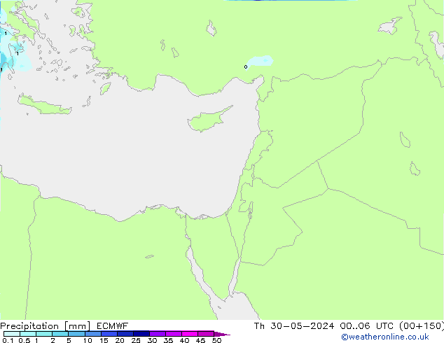 Neerslag ECMWF do 30.05.2024 06 UTC