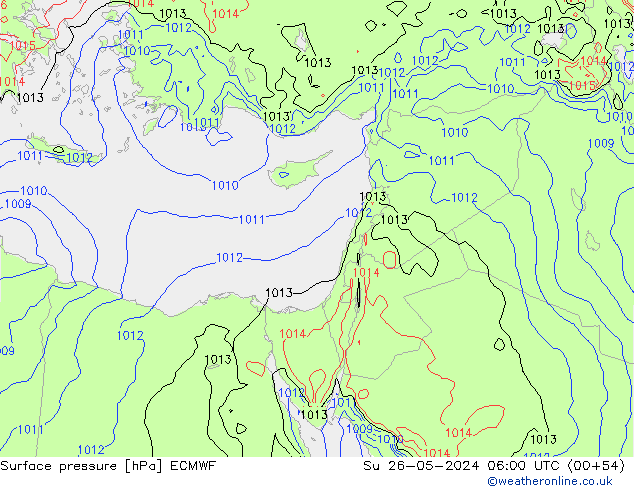 ciśnienie ECMWF nie. 26.05.2024 06 UTC