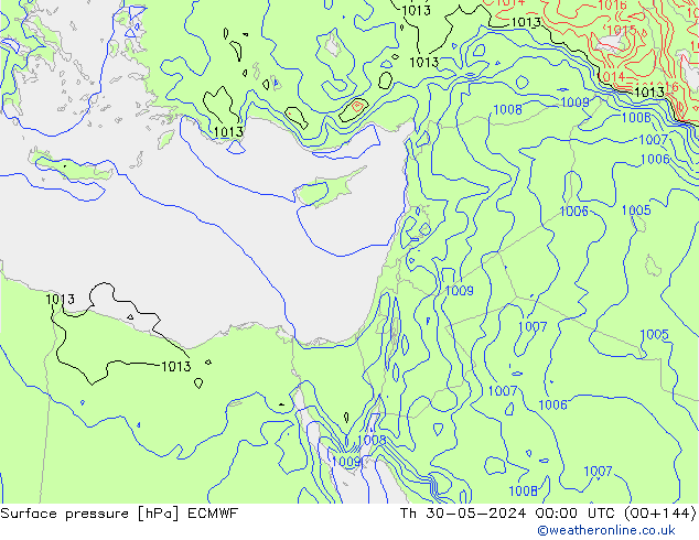 ciśnienie ECMWF czw. 30.05.2024 00 UTC