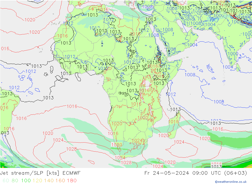 Courant-jet ECMWF ven 24.05.2024 09 UTC