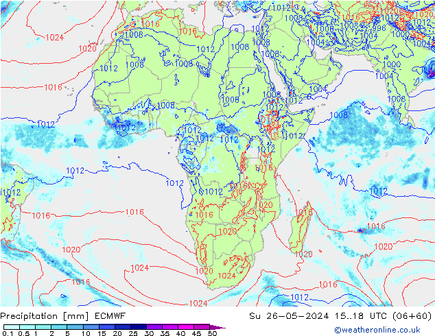 precipitação ECMWF Dom 26.05.2024 18 UTC