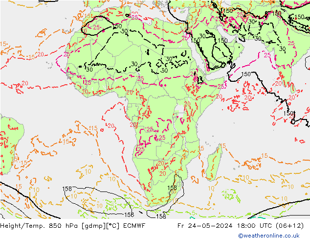 Z500/Rain (+SLP)/Z850 ECMWF ven 24.05.2024 18 UTC