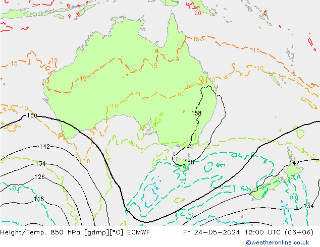 Z500/Rain (+SLP)/Z850 ECMWF ven 24.05.2024 12 UTC