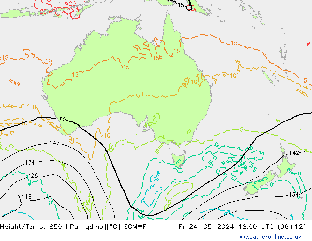 Z500/Rain (+SLP)/Z850 ECMWF ven 24.05.2024 18 UTC