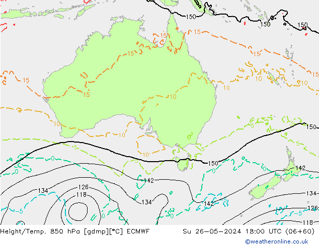 Z500/Regen(+SLP)/Z850 ECMWF zo 26.05.2024 18 UTC