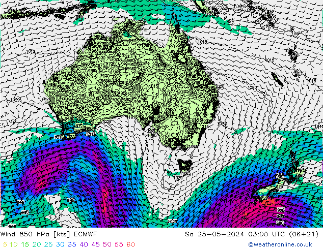  850 hPa ECMWF  25.05.2024 03 UTC