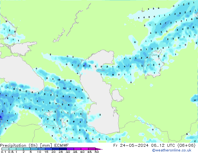 Z500/Rain (+SLP)/Z850 ECMWF ven 24.05.2024 12 UTC