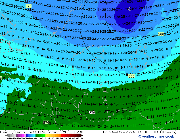 Z500/Rain (+SLP)/Z850 ECMWF ven 24.05.2024 12 UTC