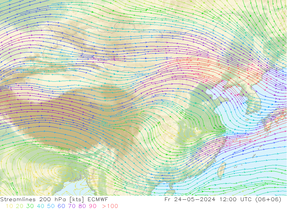  200 hPa ECMWF  24.05.2024 12 UTC