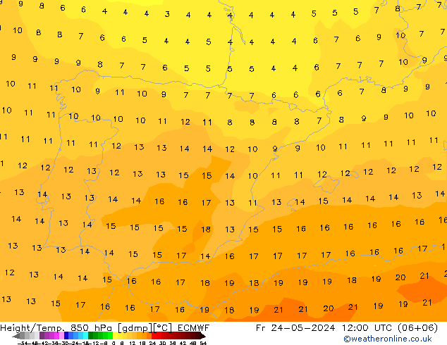 Z500/Rain (+SLP)/Z850 ECMWF Sex 24.05.2024 12 UTC