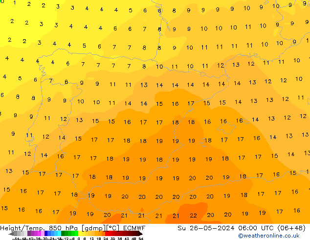 Z500/Rain (+SLP)/Z850 ECMWF  26.05.2024 06 UTC