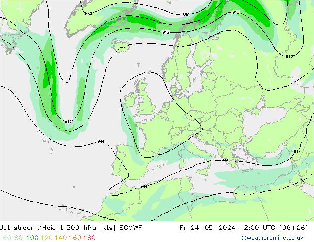 Polarjet ECMWF Fr 24.05.2024 12 UTC