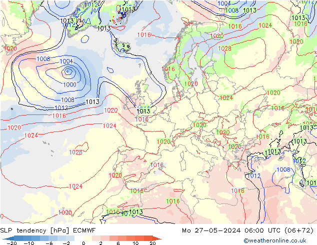 Y. Basıncı eğilimi ECMWF Pzt 27.05.2024 06 UTC