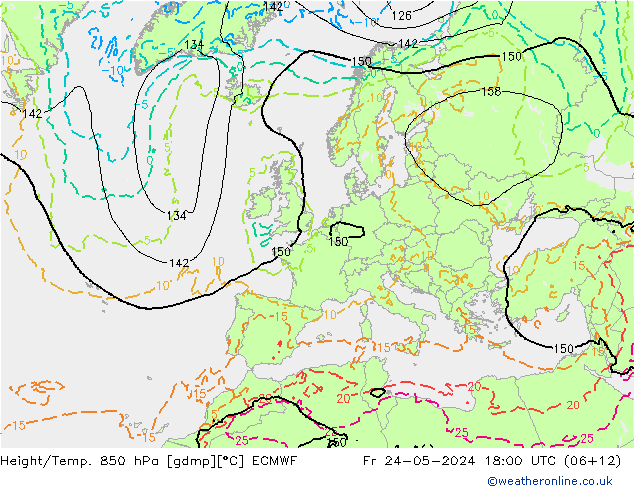 Z500/Rain (+SLP)/Z850 ECMWF пт 24.05.2024 18 UTC