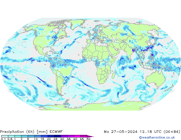 Z500/Rain (+SLP)/Z850 ECMWF lun 27.05.2024 18 UTC