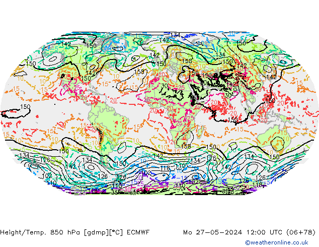 Z500/Regen(+SLP)/Z850 ECMWF ma 27.05.2024 12 UTC