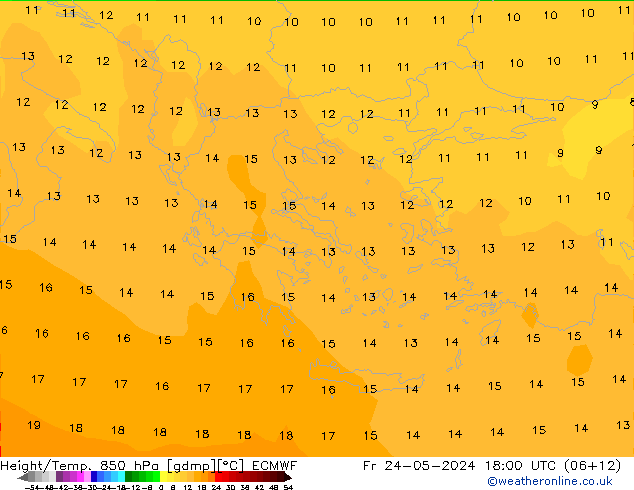 Z500/Regen(+SLP)/Z850 ECMWF vr 24.05.2024 18 UTC