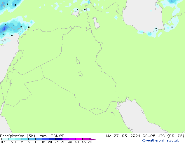 Z500/Rain (+SLP)/Z850 ECMWF pon. 27.05.2024 06 UTC