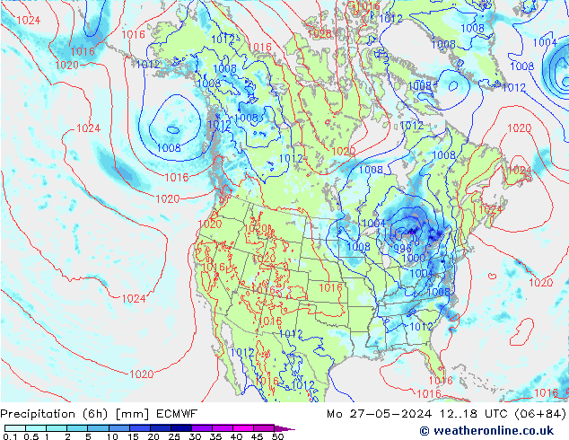 Z500/Rain (+SLP)/Z850 ECMWF  27.05.2024 18 UTC